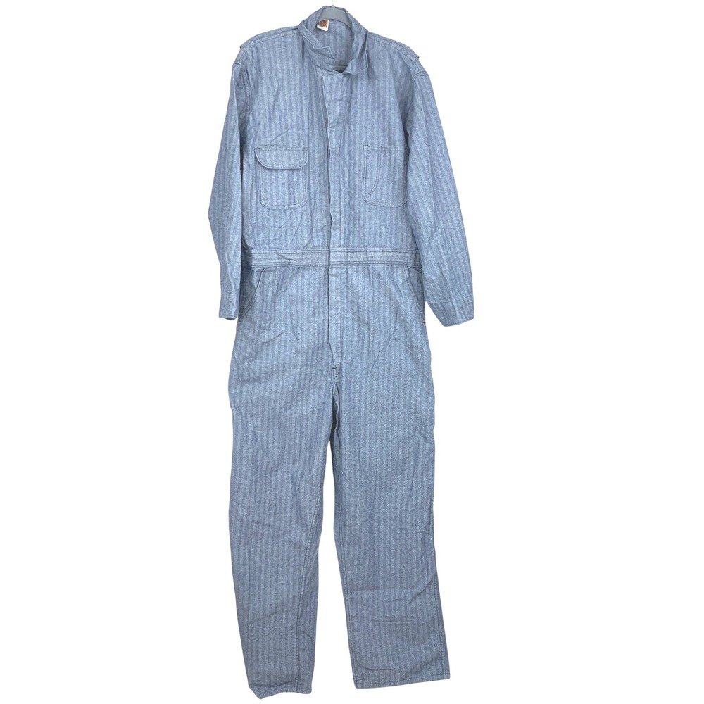Vintage Mens BIG BEN Coveralls (48R) Herringbone Cotton Utility XXL Chore‎ USA